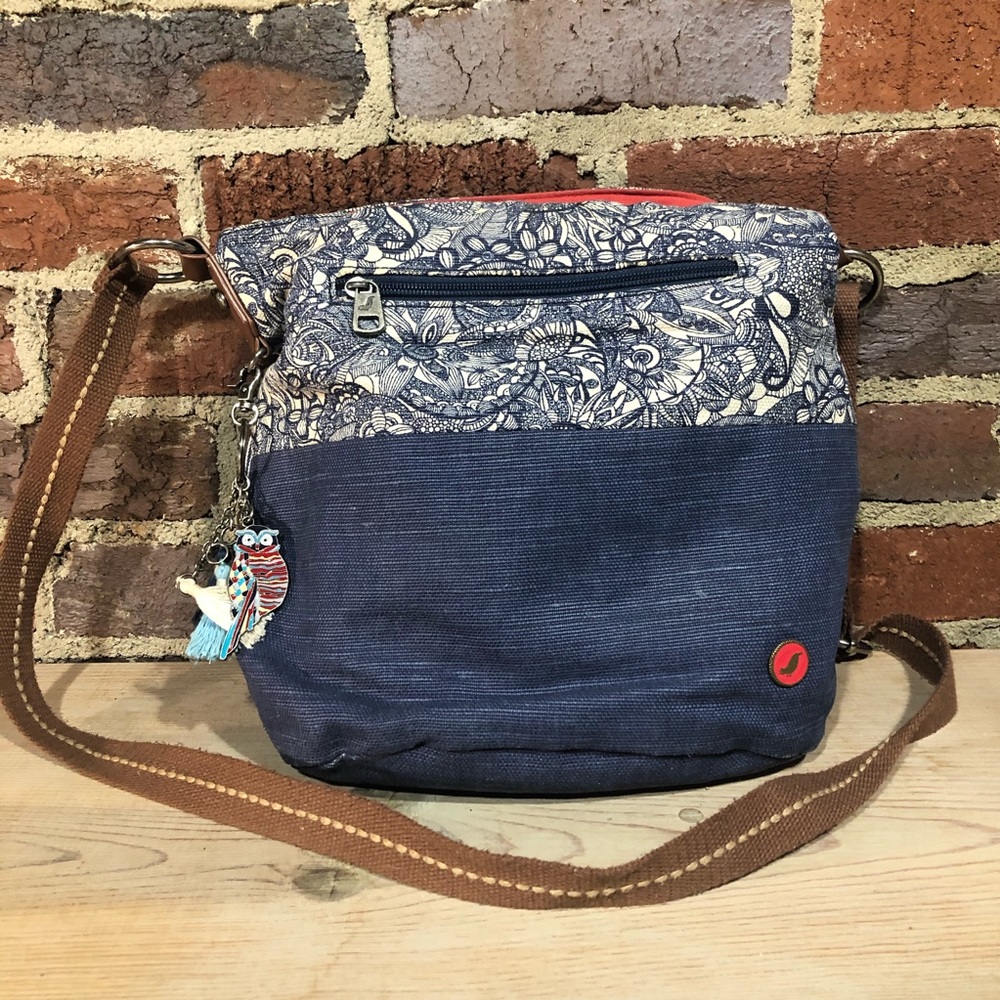 Sakroots - Boho Crossbody Floral & Owl Satchel